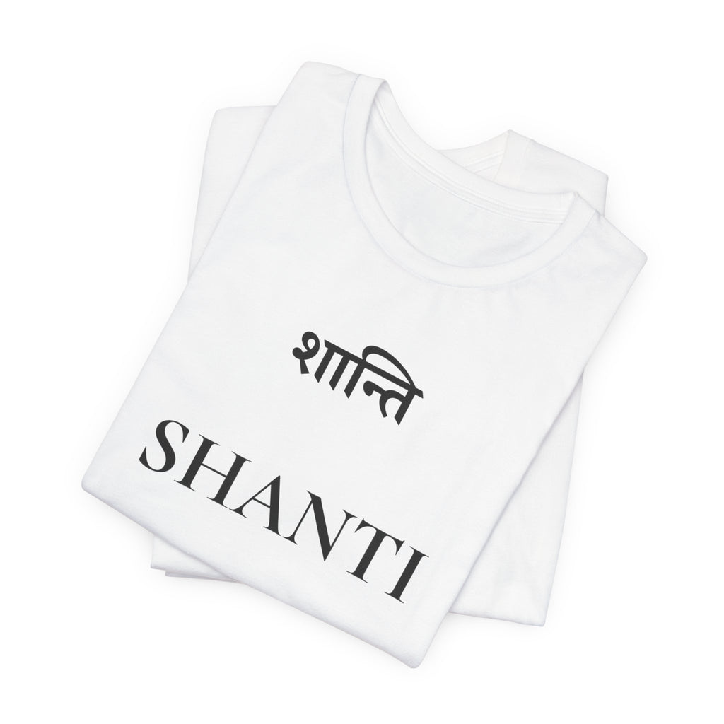 Shanti T-Shirt – Minimalistisches Sanskrit Design