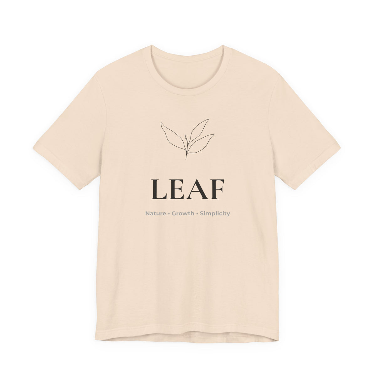 Leaf T-Shirt | Minimalist Line Art | Nature Inspired Shirt