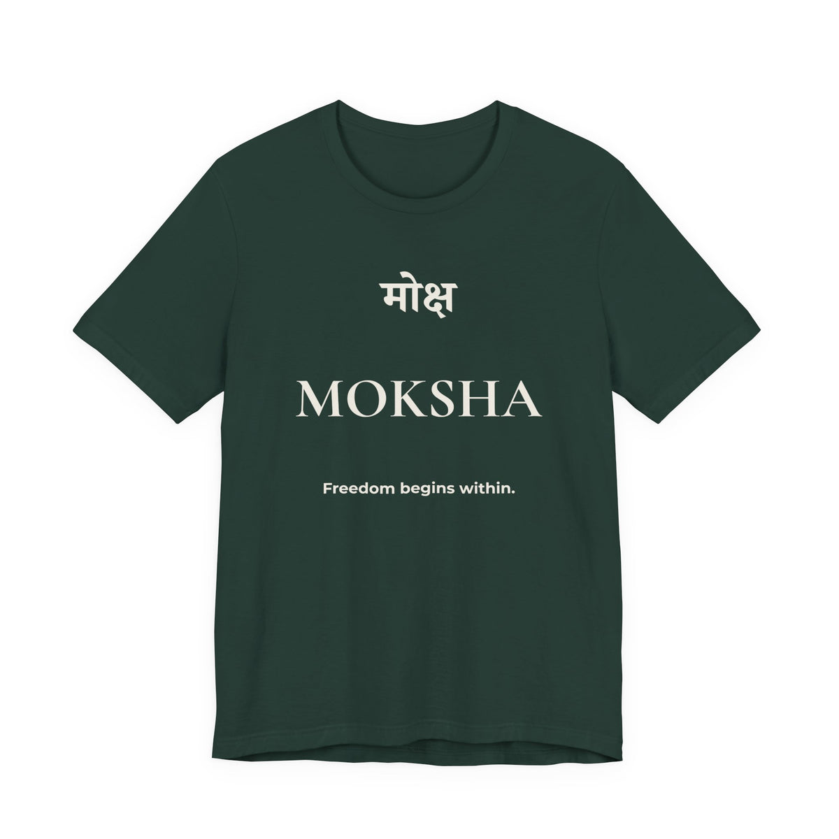 Moksha T-Shirt – Minimalistisches Sanskrit Design