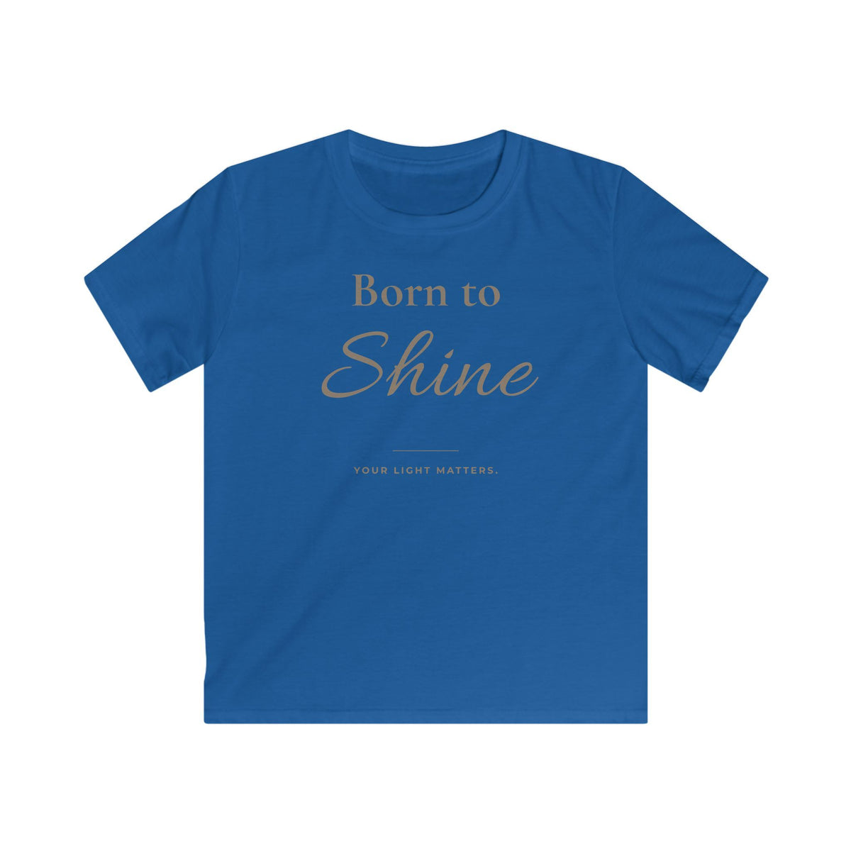 Born to Shine Kids T-Shirt | Minimalistisches Kinder-Shirt