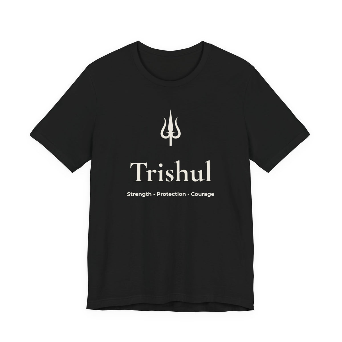 Trishul T-Shirt | Minimalist Line Art | Spiritual Unisex Shirt
