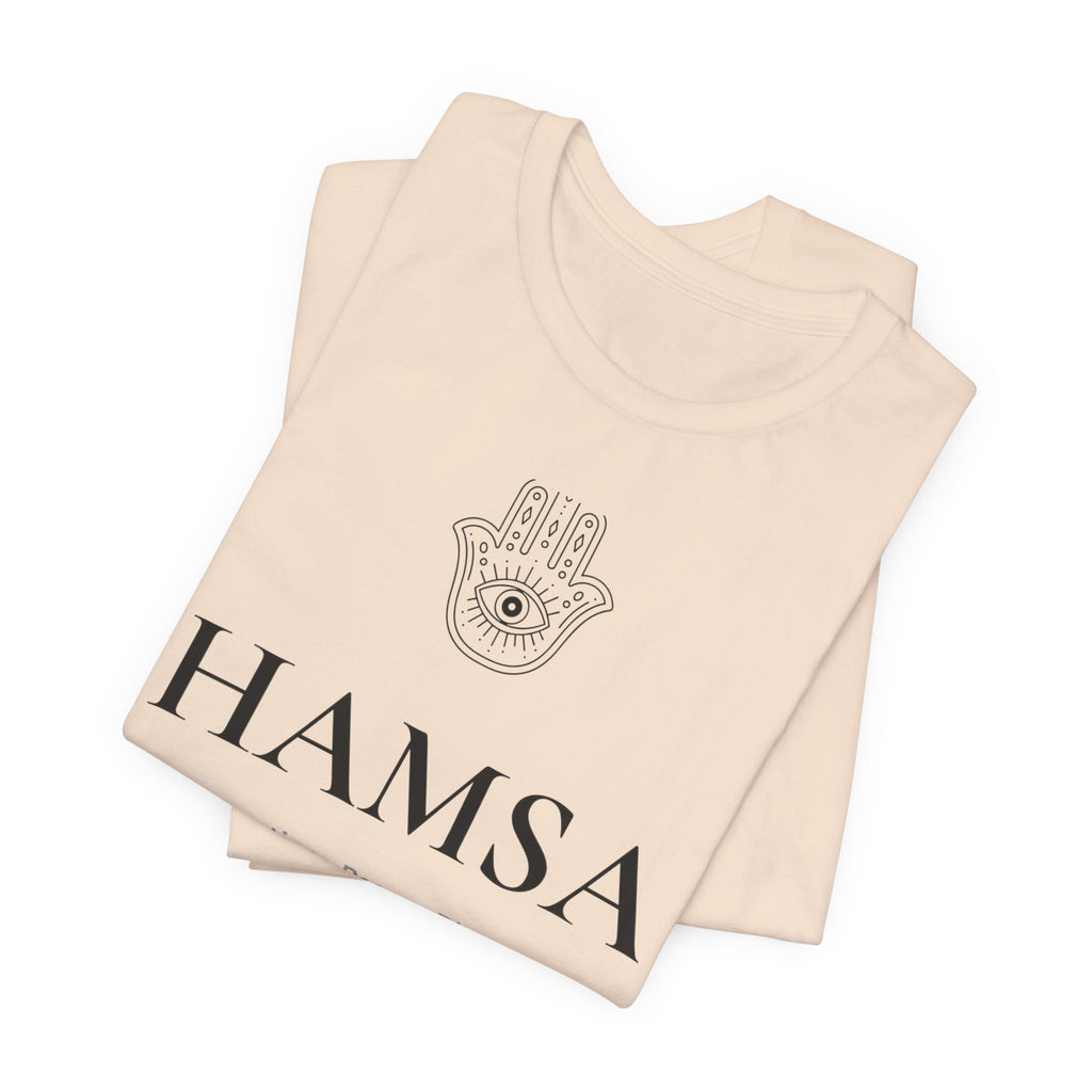 Hamsa T-Shirt | Minimalist Line Art | Yoga & Meditation Shirt