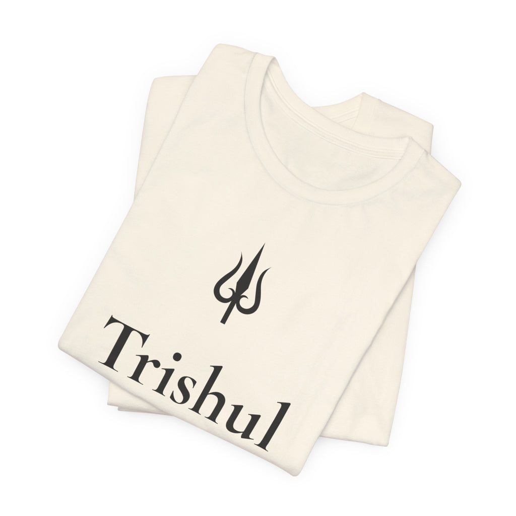 Trishul T-Shirt | Minimalist Line Art | Spiritual Unisex Shirt