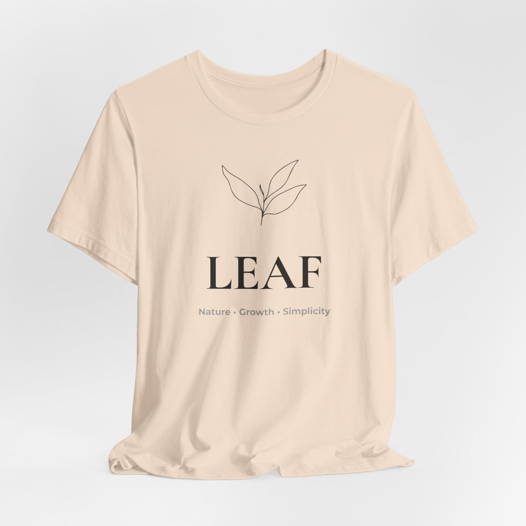 Leaf T-Shirt | Minimalist Line Art | Nature Inspired Shirt