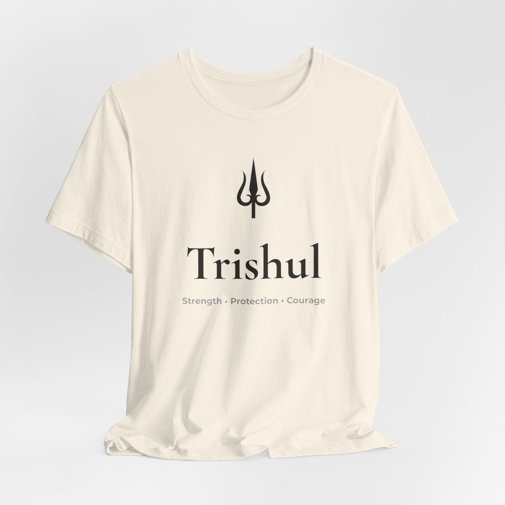 Trishul T-Shirt | Minimalist Line Art | Spiritual Unisex Shirt