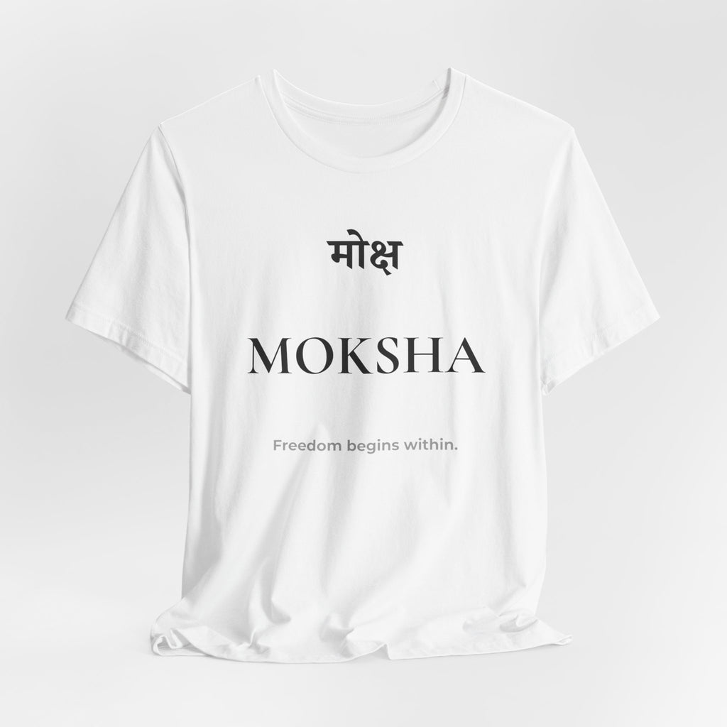 Moksha T-Shirt – Minimalistisches Sanskrit Design