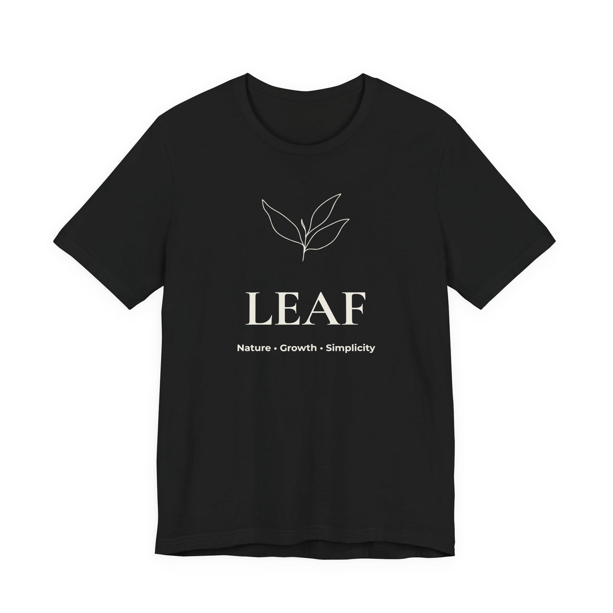 Leaf T-Shirt | Minimalist Line Art | Nature Inspired Shirt