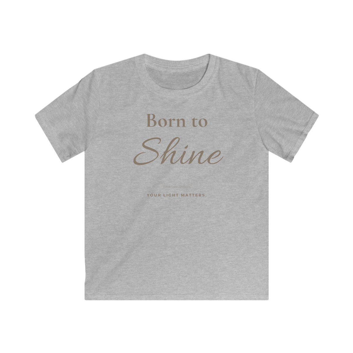 Born to Shine Kids T-Shirt | Minimalistisches Kinder-Shirt