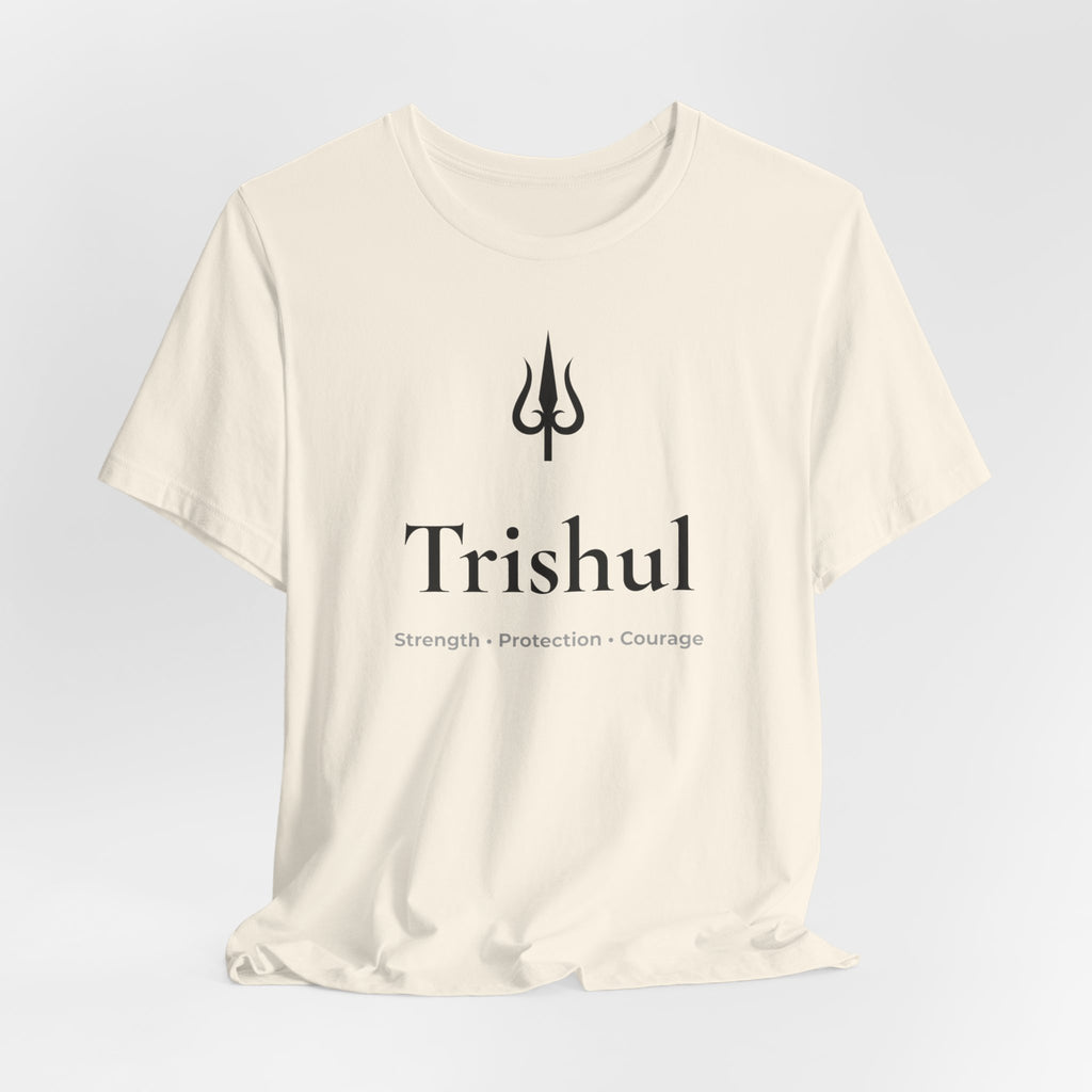 Trishul T-Shirt | Minimalist Line Art | Spiritual Unisex Shirt