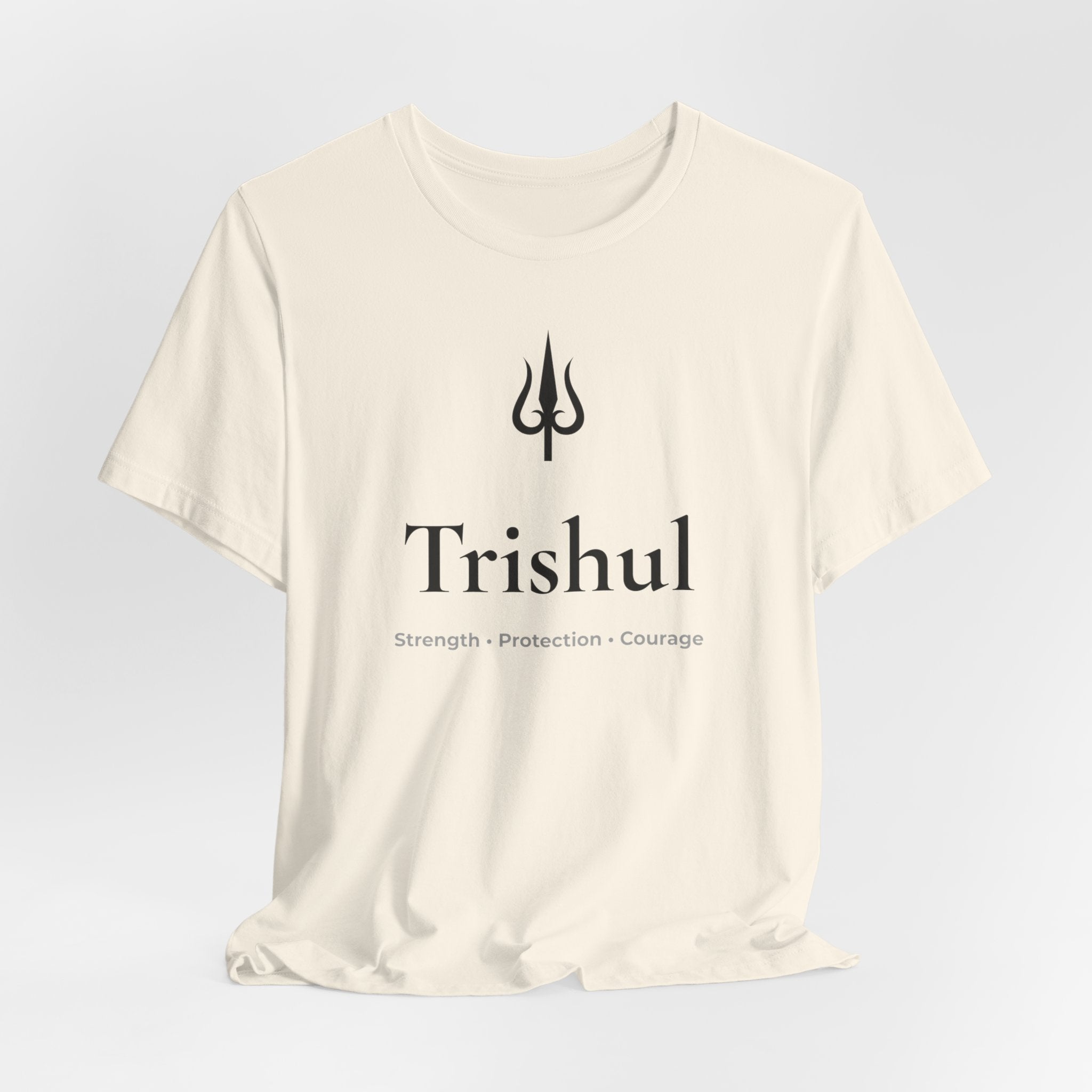 Trishul T-Shirt | Minimalist Line Art | Spiritual Unisex Shirt