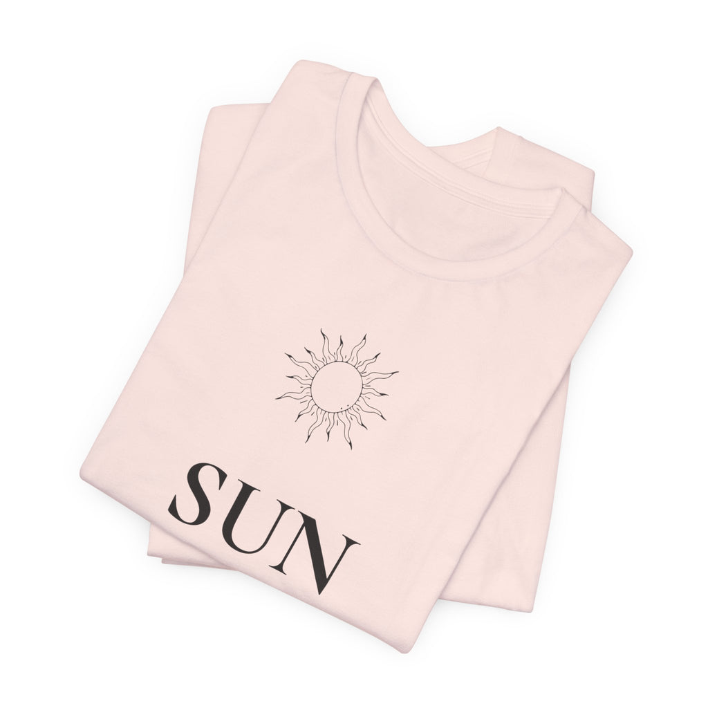 Sun T-Shirt | Minimalist Line Art | Positive Energy Shirt