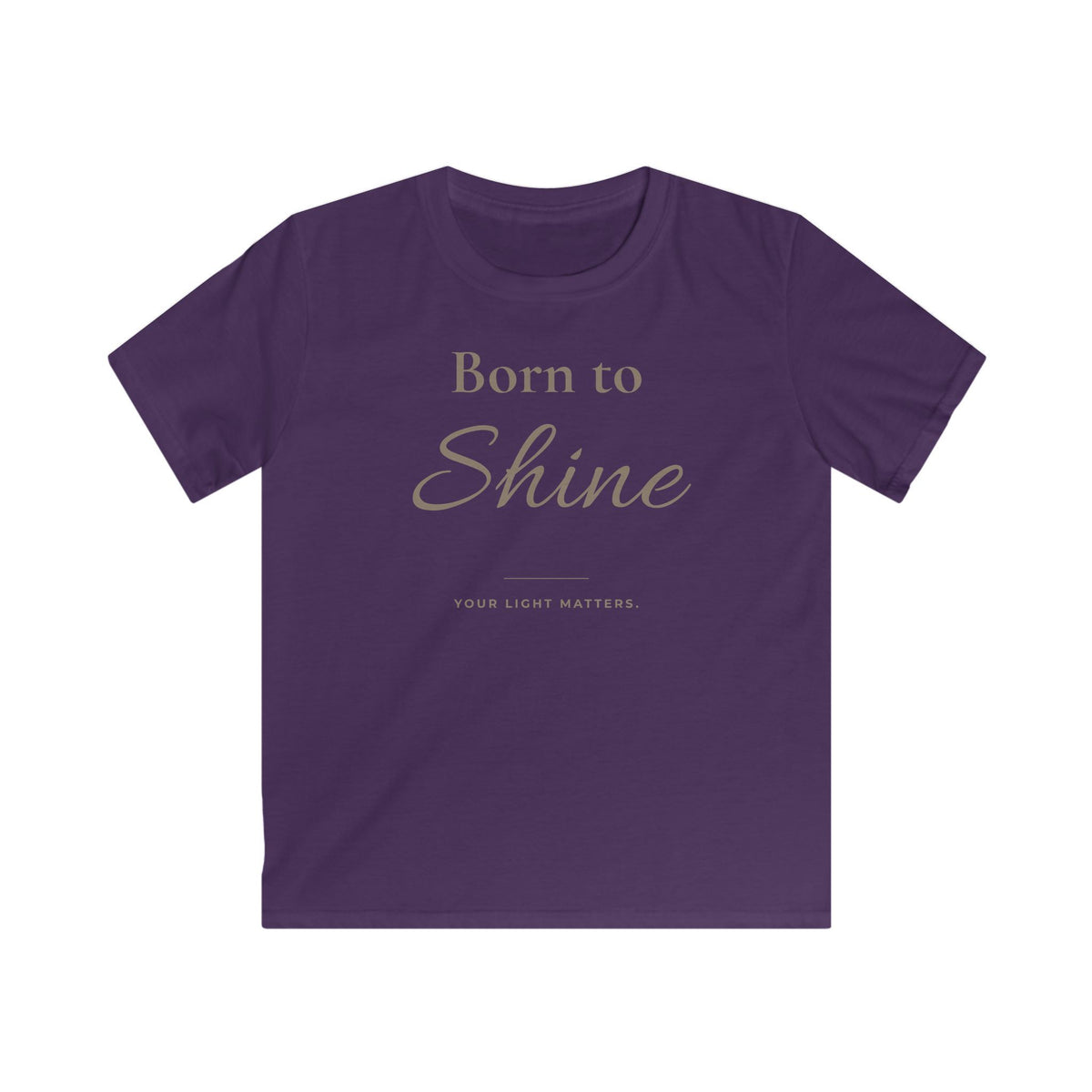 Born to Shine Kids T-Shirt | Minimalistisches Kinder-Shirt