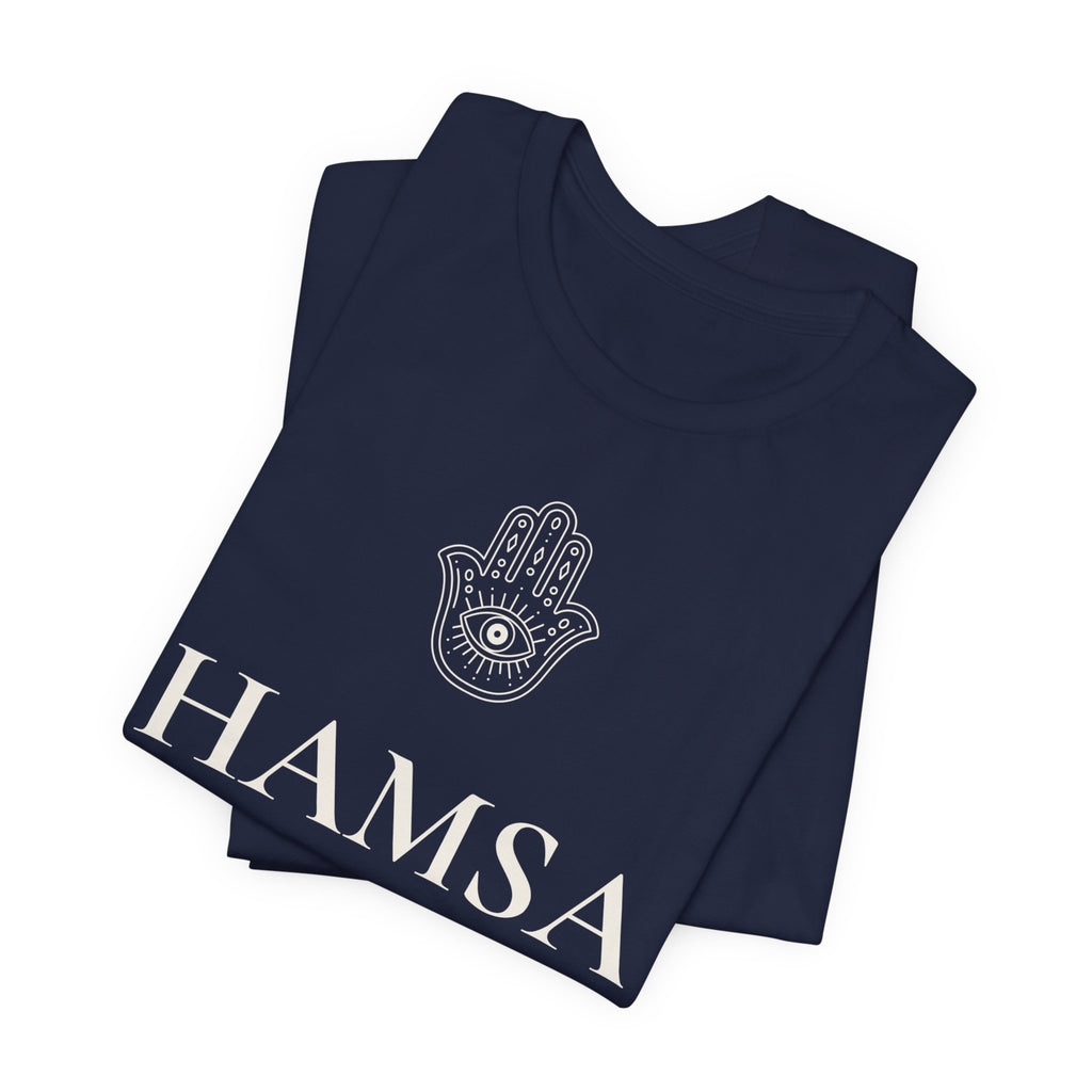 Hamsa T-Shirt | Minimalist Line Art | Yoga & Meditation Shirt