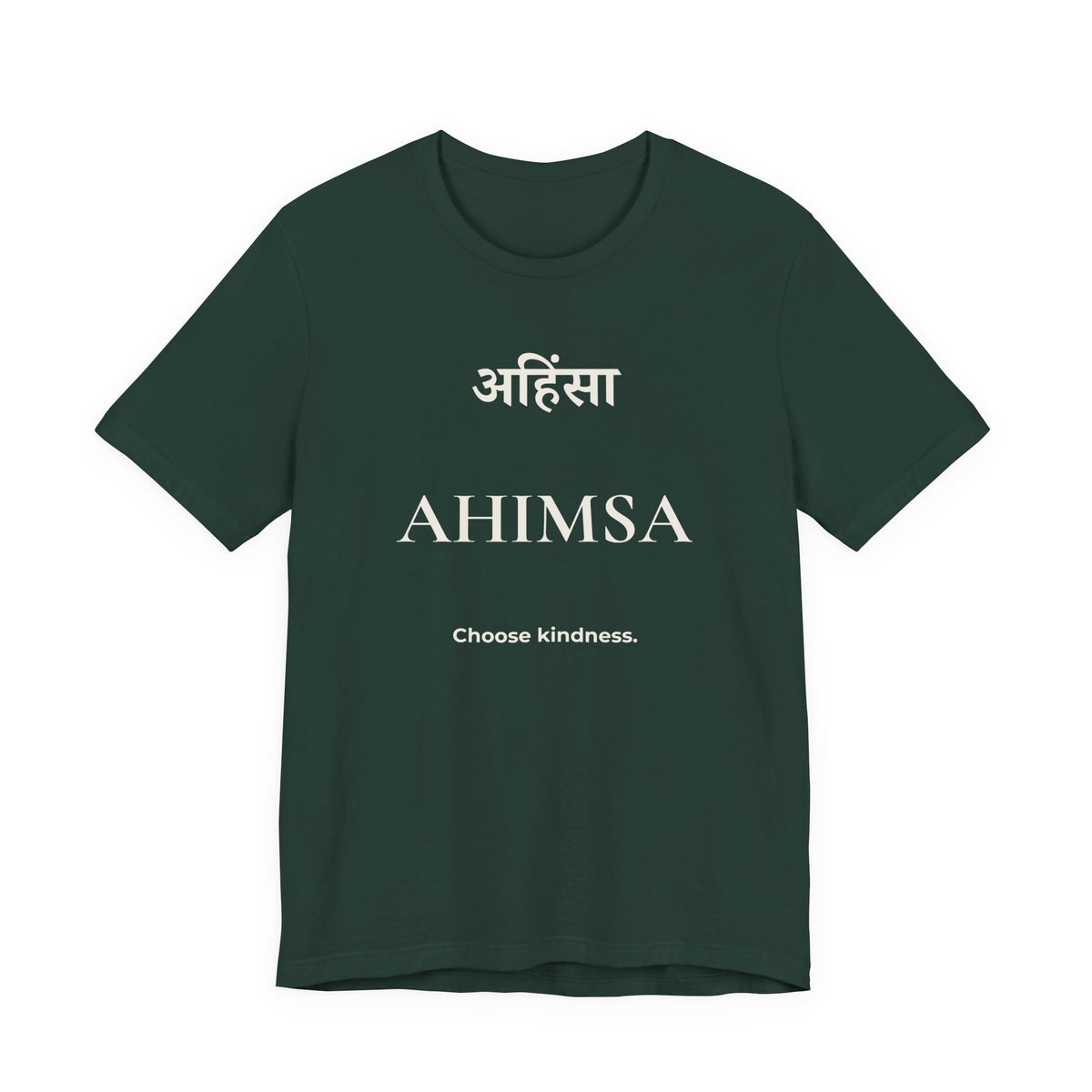 Ahimsa T-Shirt – Minimalistisches Sanskrit Design