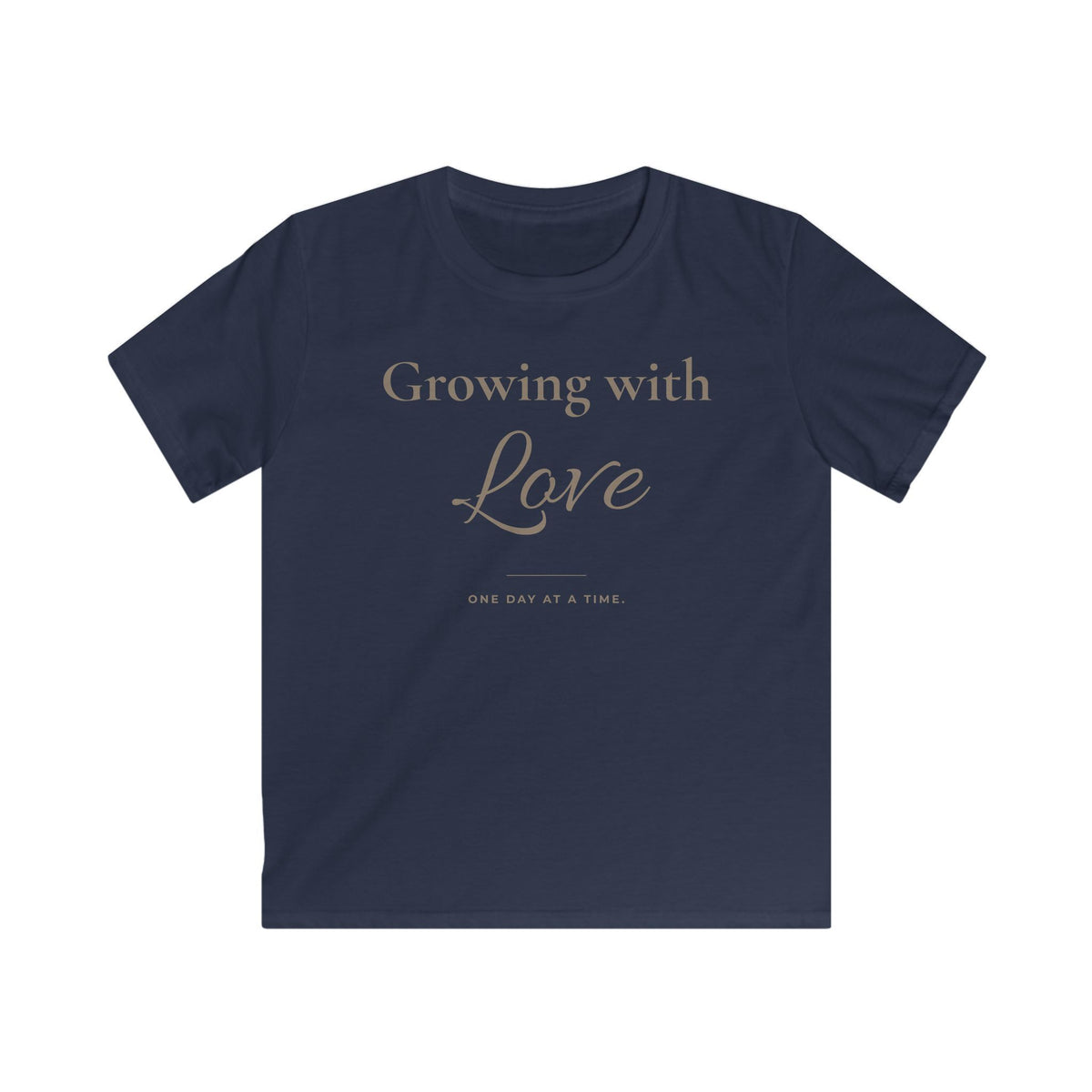Growing with Love Kids T-Shirt | Minimalistisches Kinder-Shirt